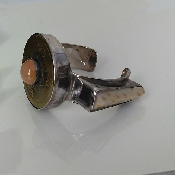 Unique Modernist Darla Nordstrom Sterling Silver Cuff VINTAGE - Picture 4 of 16